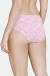 Zivame Mosaic Valley High Rise Full Coverage Hipster Panty - Pink Print — thumbnail 2